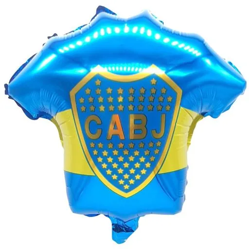 Globo metalizado camiseta de boca 9 pulgadas